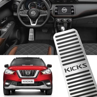 Descanso de Pé Aço Inox Escovado Nissa Kicks para Todos Modelos/Versões/Anos Padrão Original
