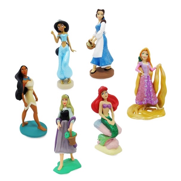 PlaySet Figure Princesas 6 Estatuetas Deluxe Disney Store