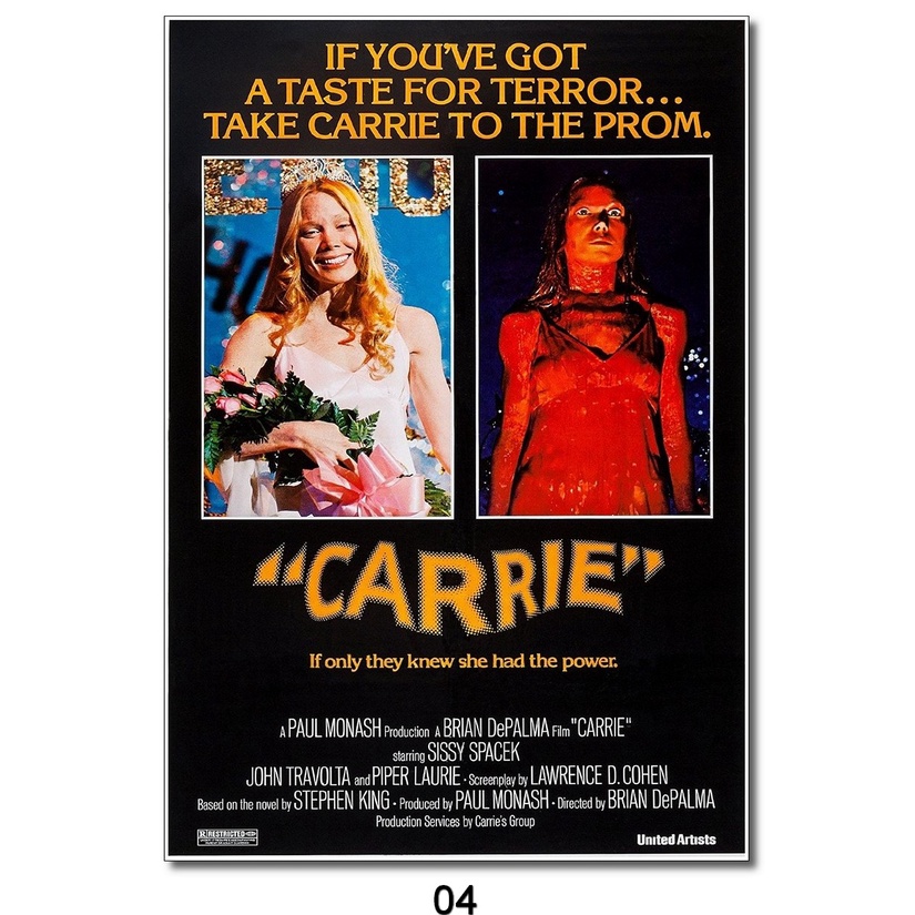 Poster Filme 04 Carrie, A Estranha (1976) (30X42)
