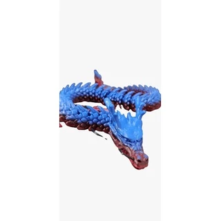 Dragão Articulado 3D 45 cm/ Dragão Terrestre/ Cor Aleatória