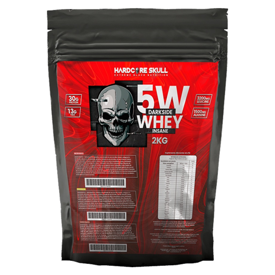 Whey Protein Refil 5w Hardcore Skull 2Kg