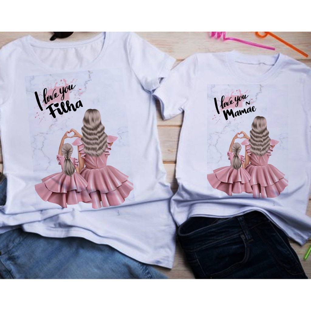 Camisetas tal mae e hot sale filha