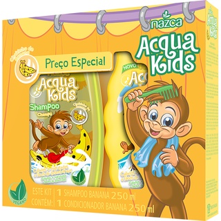 Kit Shampoo + Condicionador Acqua Kids Luluca 250 ml - LojasLivia