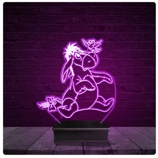 Luminária e Abajur Acrílico Led - Ió Ursinho Pooh