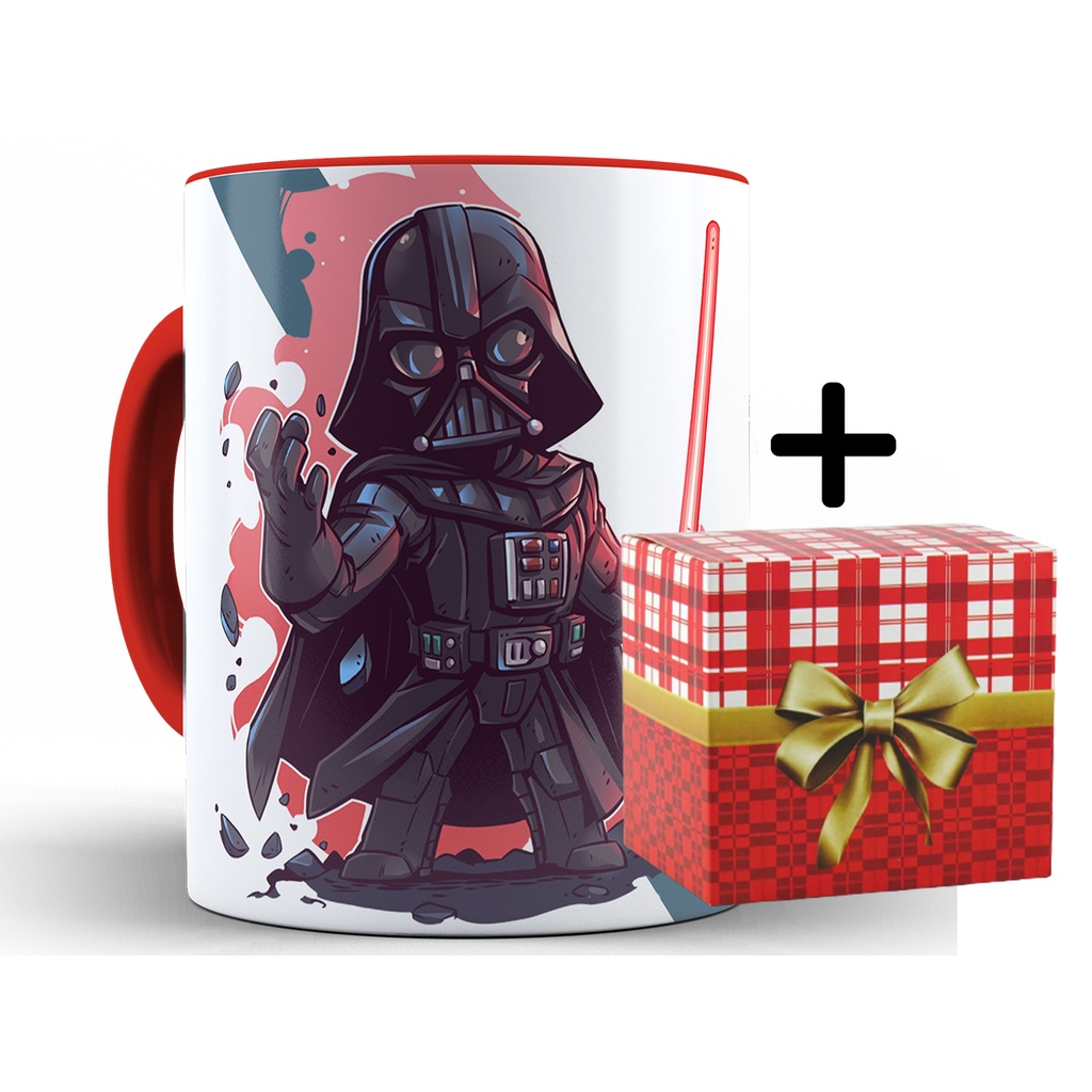 Caneca Darth Vader Personalizada Com Nome + Caixa - Xícara 325ML