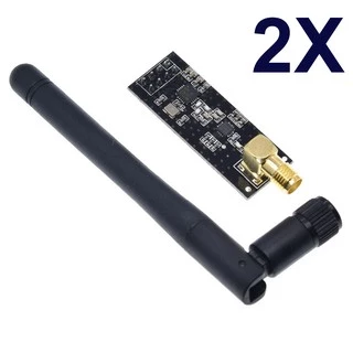 2 X Módulo Transceptor 2.4ghz NRF24L01 + Antena