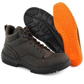 Coturno Tenis Country Texas Gold em Couro Costurado Feminina Café Ref:4400