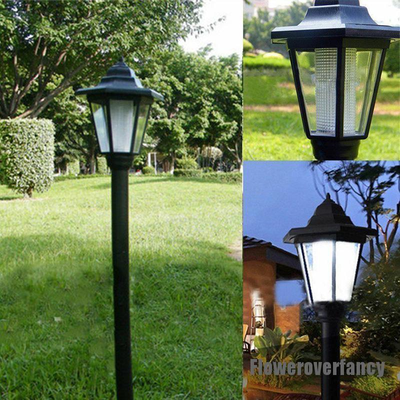 [Floweroverfancy] Lâmpada Solar LED Para Jardim Exterior Caminho De Luz Citada Posto De Paisagem