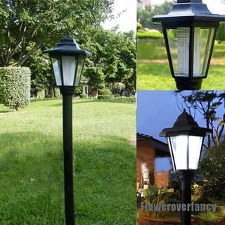 [Floweroverfancy] Lâmpada Solar LED Para Jardim Exterior Caminho De Luz Citada Posto De Paisagem