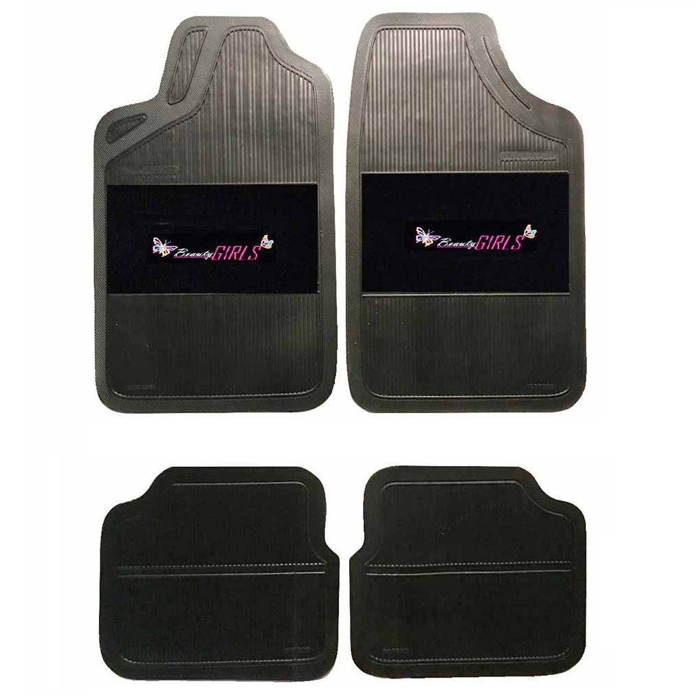 Tapete Borracha Pvc Carro Beauty Girls Personalizado Universal Munique Feminino Carros Shopee