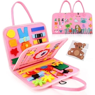 Kid Habilidades Básicas De Vida Brinquedos Montessori Busyboard Sensory Toys Toddlers Buckle Training Development Selfcare Ability