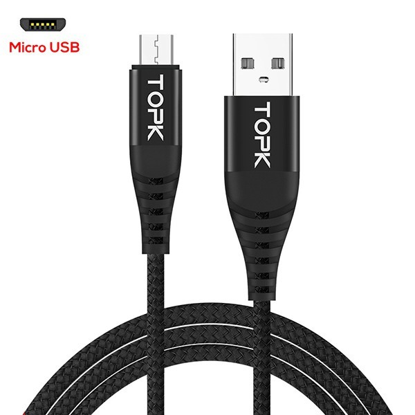 Cabo Micro USB topk Original Preto