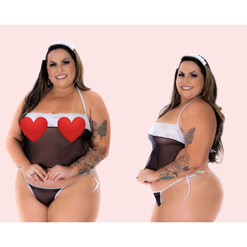 Fantasia Plus Size Empregada Shopee Brasil