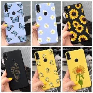 Xiaomi Redmi Note 7 Pro Redmi7 7A Phone Case Colorful Sunflower Daisy Butterfly Bee Cartoon Casing Redmi 7A Note 7 Casing