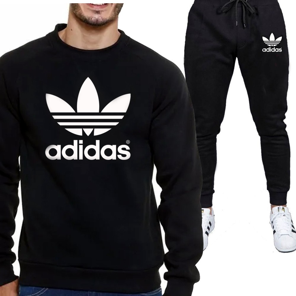 Conjunto moletom best sale da adidas