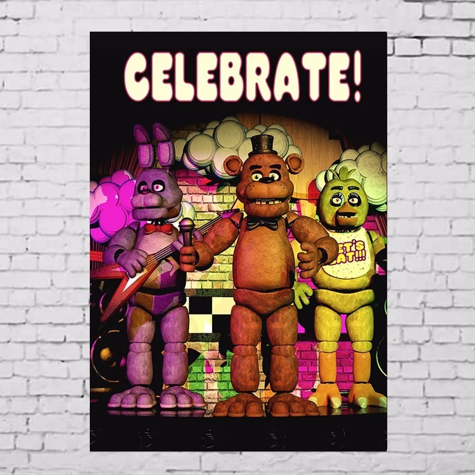 Poster Cartaz Five Nights At Freddy's Celebrate A3 - Escorrega o Preço