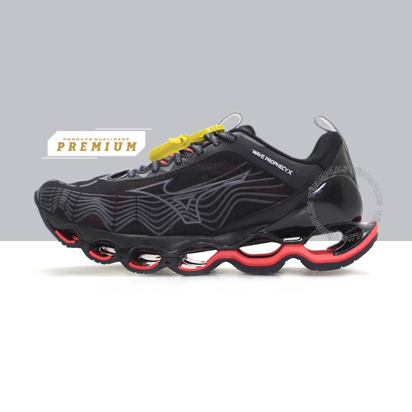 Mizuno wave prophecy 2024 4 preto e vermelho