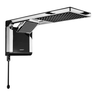 Chuveiro Ducha Acqua Duo Ultra Eletrônica Lorenzetti Preto com Cromado 127v ou 220v