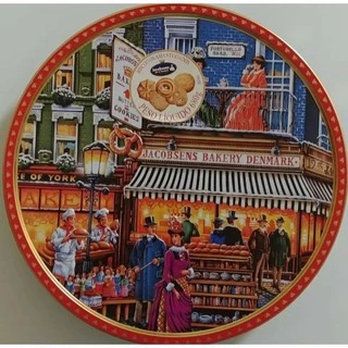 Lata de Biscoitos Amanteigados Dinamarqueses Jacobsens - 680g - Importado Dinamarca