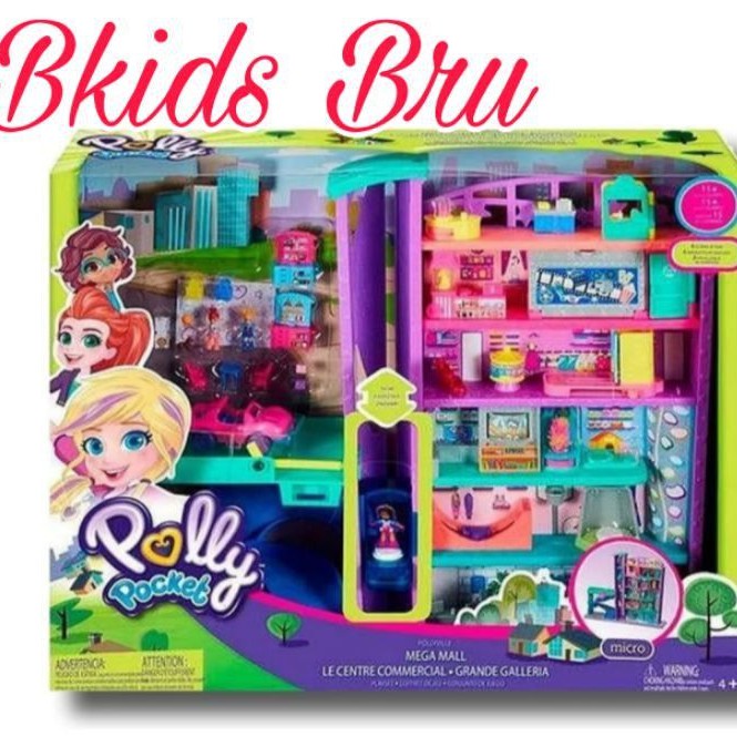 Playset e Mini Boneca - Polly Pocket - Pollyville - Mega Shopping