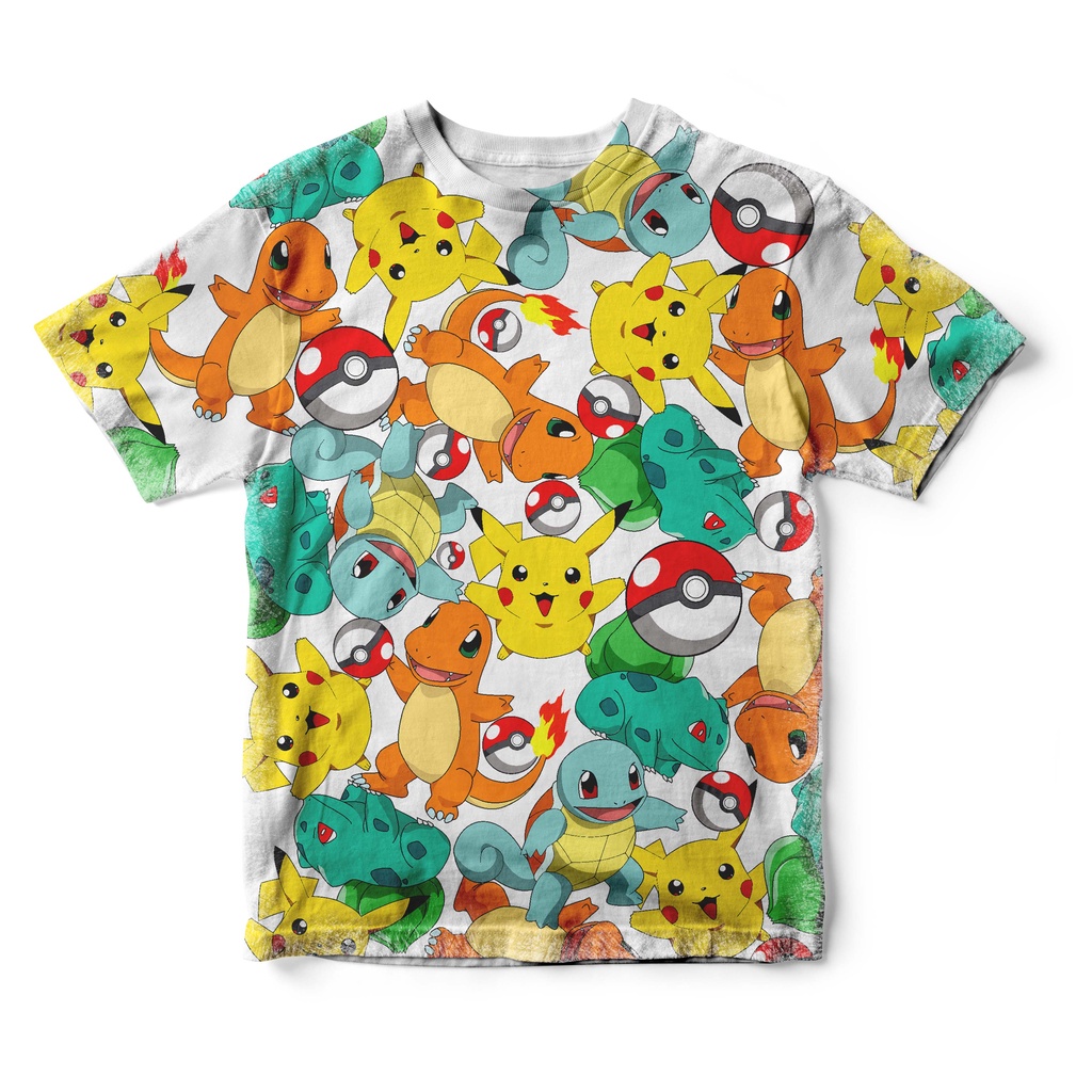 Camiseta Personalizada Pokemon full | Shopee Brasil