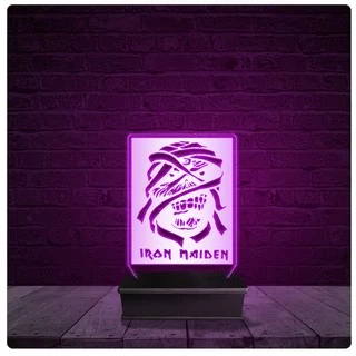 Luminária e Abajur Acrílico Led - Eddie Iron Maiden 17