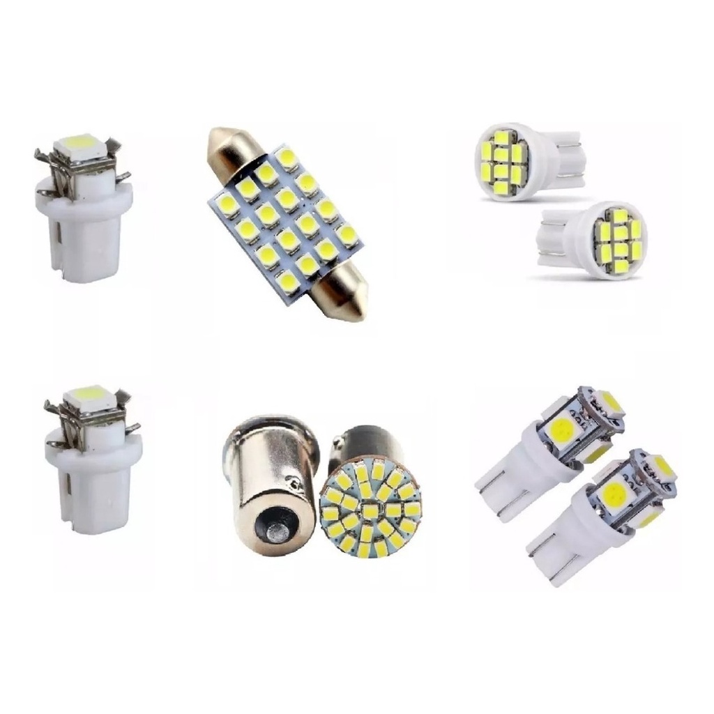 Kit Led Painel. Farolete. Teto. Re E Placa Gol G4 Fox 6000k