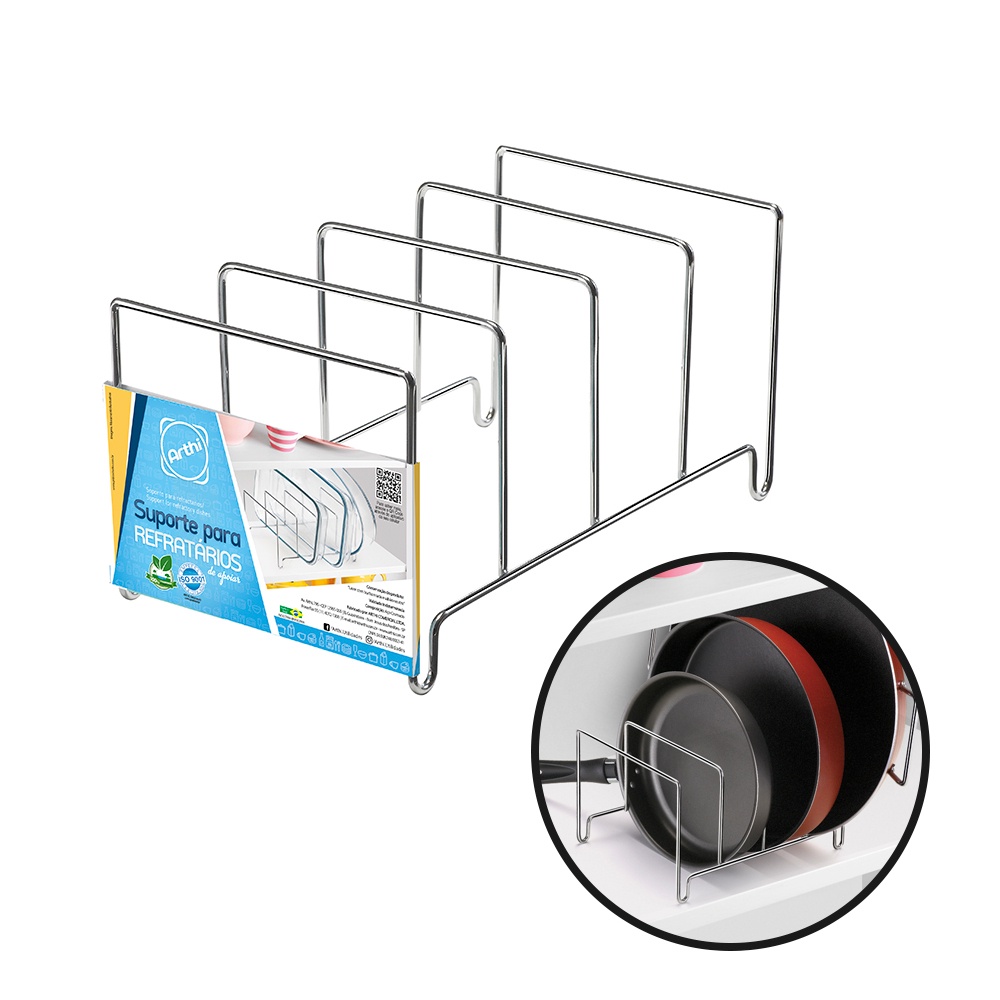 Suporte Para Refratários Panelas Travessas Formas Inox