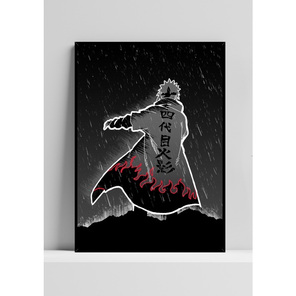 Quadro de mdf poster moldura Anime, Mangá, Naruto, Minato