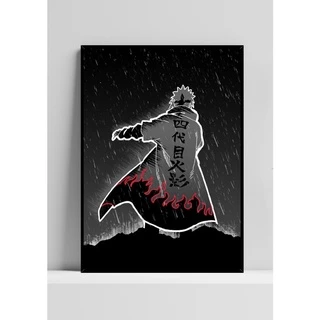 Quadro de mdf poster moldura Anime, Mangá, Naruto, Minato