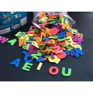Alfabeto Movel Com 615 Letras Em Eva Com Cores Variadas - Leia Com Atenção a Descrição