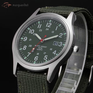 Relógio De Pulso Masculino Militar Analógico À Prova D'água Com Pulseira De Tecido Exército Esportivo