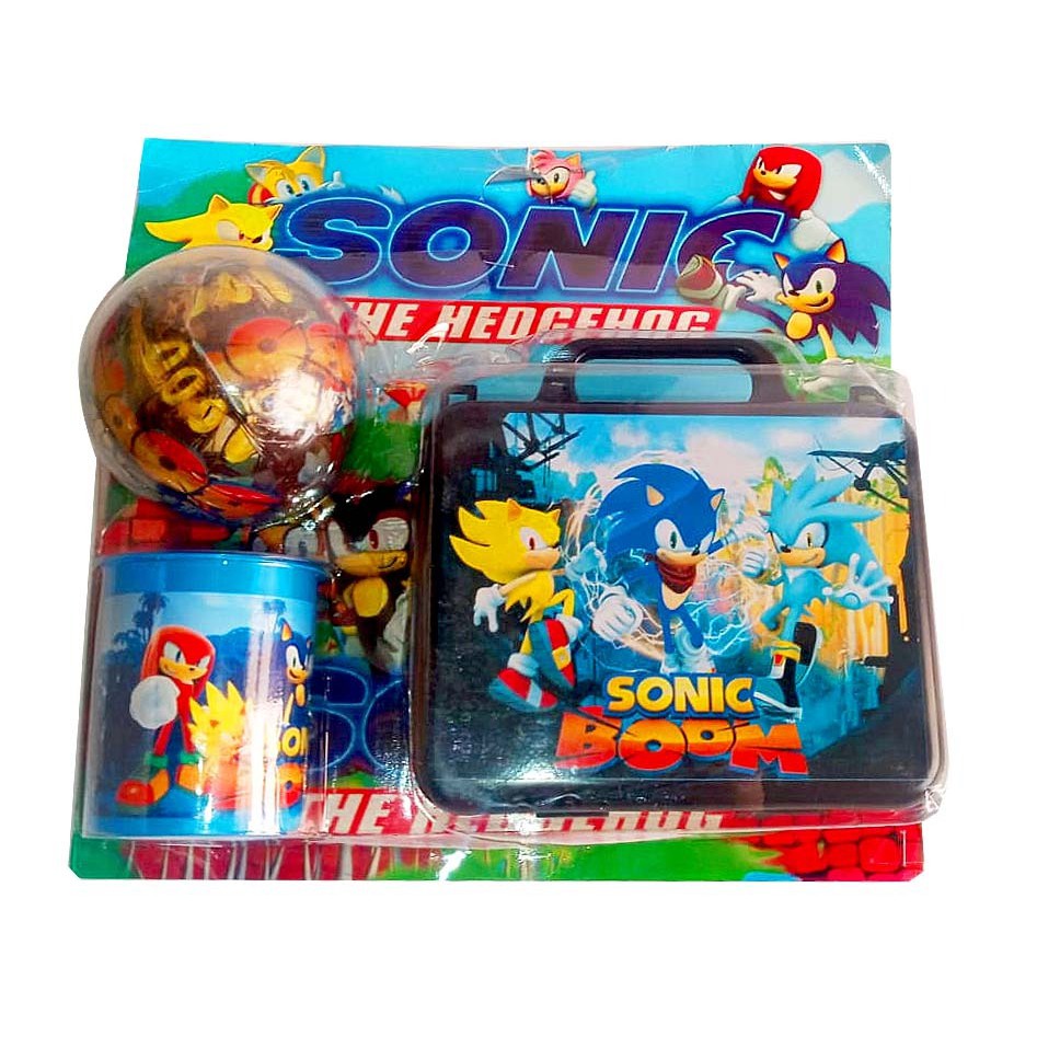 Kit Infantil Sonic Boneco e Copo em Promoção na Americanas
