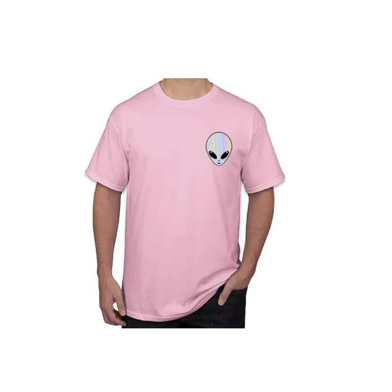 Camiseta masculina Alien Pizza Extraterrestre Desenho Camisa Blusa Branca  Estampada em Promoção na Americanas