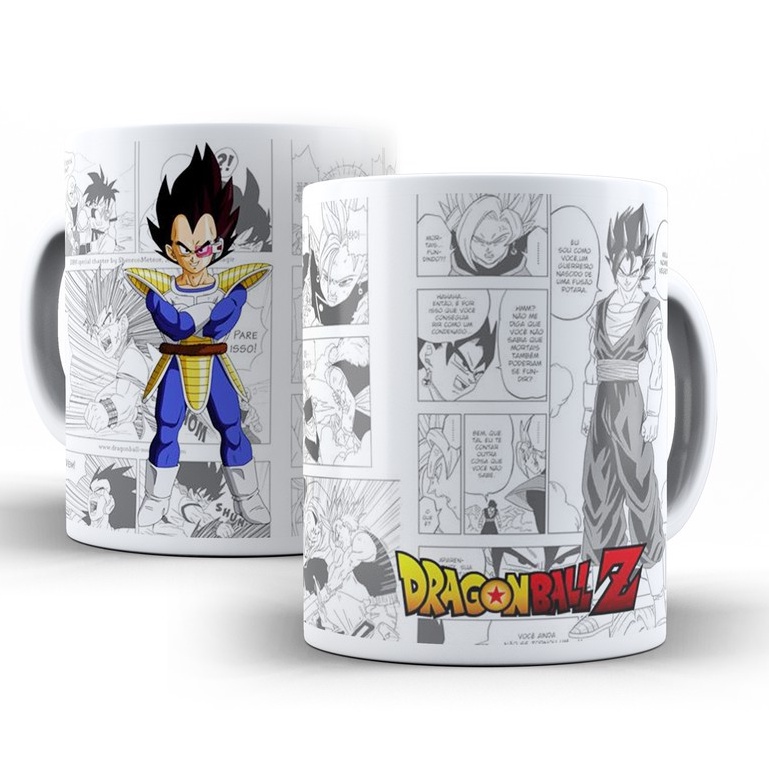 Caneca de Porcelana Vegeta Principe dos Sayajins Dragon Ball - VilelaGG -  Caneca - Magazine Luiza