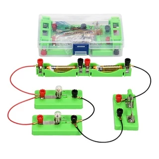 Kit De Circuito Elétrico Educacional DIY Para Experimento De Ciência Escolar Para Crianças