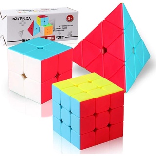 Kit Cubo Mágico Puzzle Xiaorui - 2x2 3x3 Pirâmide