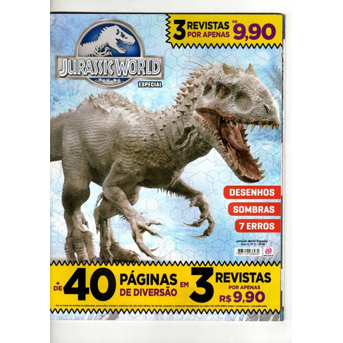 Jurassic World 3: Desenhos para colorir e atividades com os dinossauros