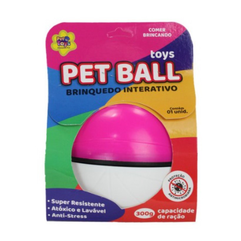 Bolinha Pet Games Funcional 6 em 1 e Super Resistente para Cães de Médio  Porte - Átomo Super M Pink