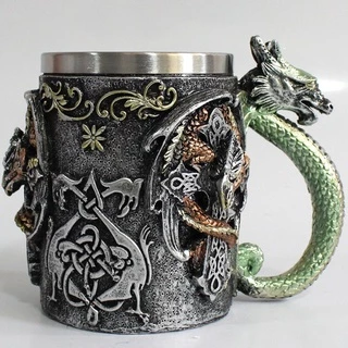 Caneca 3d DRAGÃO MEDIEVAL DRAGON TARGARYEN
