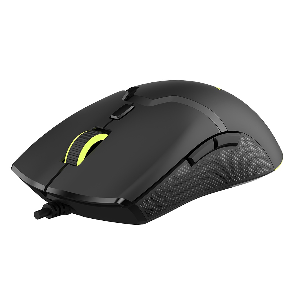 Delux Mouse Gamer M800 Ultra-Leve PMW3389 16000DPI Com Fio / Mouse De Jogos 58g RGB 6 Botões Ergonômico Totalmente Programável Para PC Gamer