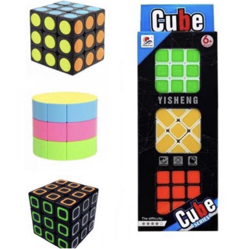 Kit 10 Unid Cubo Mágico Dado Profissional Interativo 3x3x3