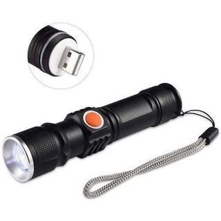 Mini Lanterna Tática Militar Longo Alcance T6 LED Recarregável USB XD-515 XTRAD
