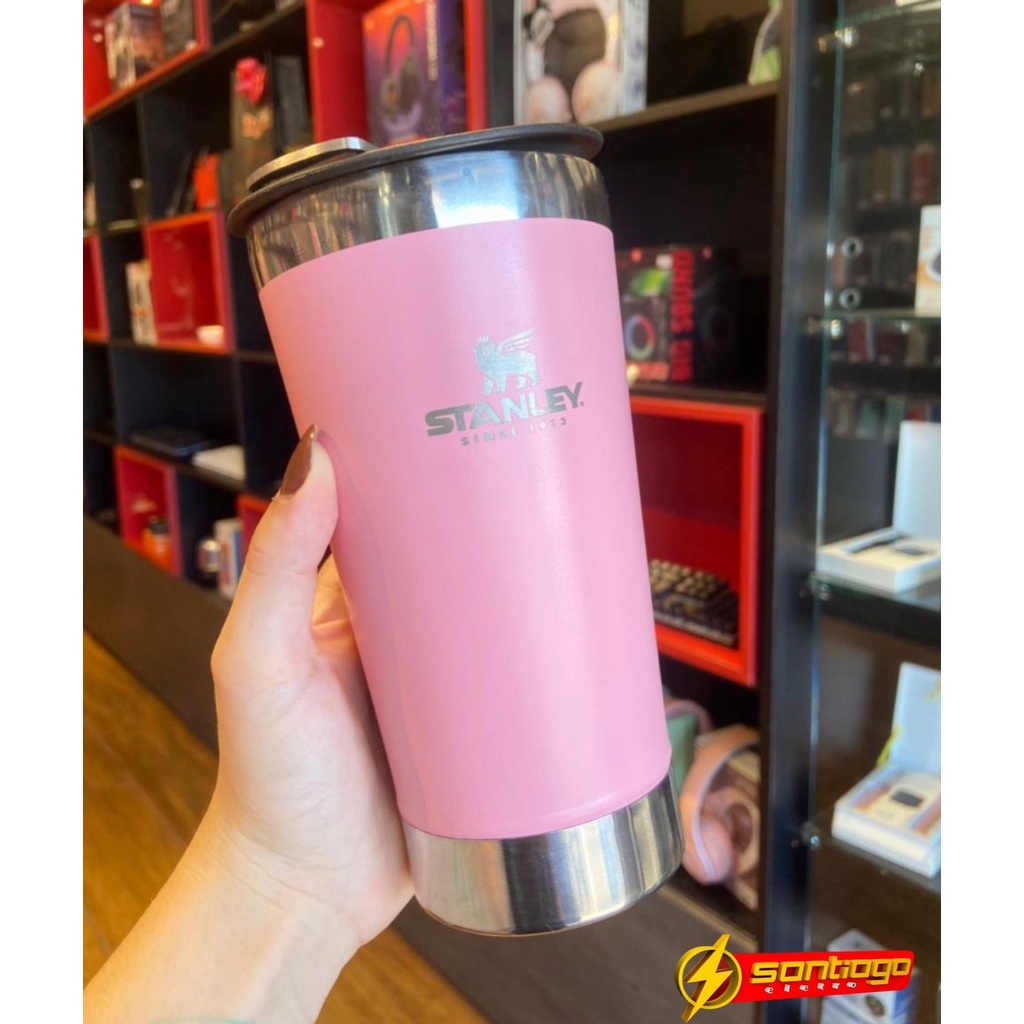 STANLEY VASO CON ABRIDOR 473ML ROSA