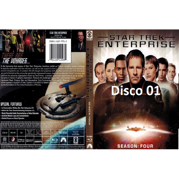 Dvd Star Trek Enterprise As 4 Temporadas Completas Legendado ou Dublado 16 Discos Shopee