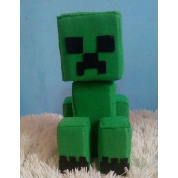 Creeper Minecraft em feltro