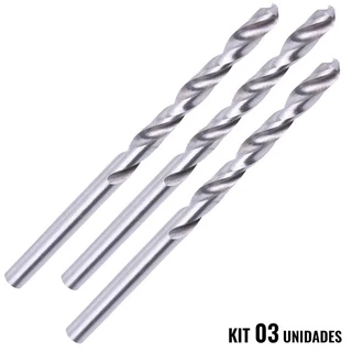 Broca Aço Rápido HSS 1/4 POL PointTeQ Kit 03 Unidades BOSCH