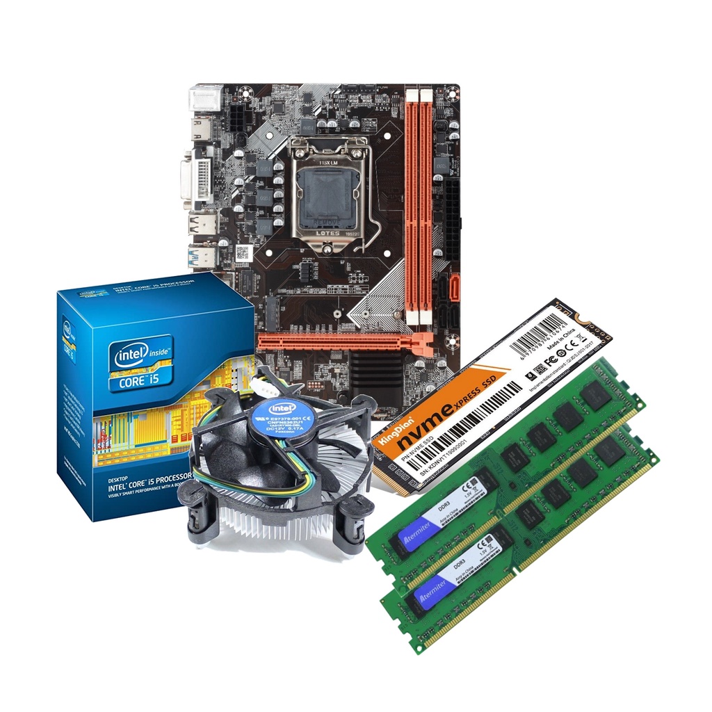 Kit I5 3470 + placa Mãe 1155 B75 + 4gb/8gb/16gb Ddr3 1600mhz + ssd