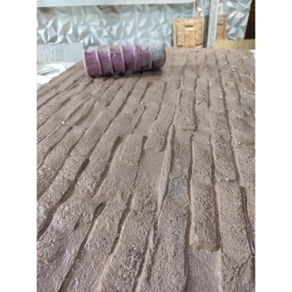 Rolo  Textura  em argamassa Efeito Filetes Pedra Canjiquinha em Oferta na Shopee