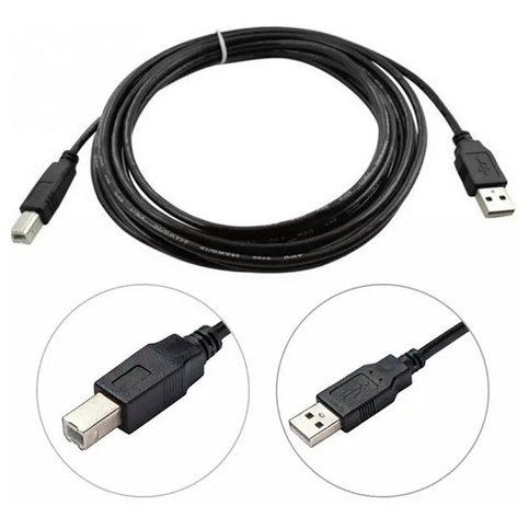 Cabo Midi Usb 2.0 Para Interface M Áudio Extensão 1.5 Mt